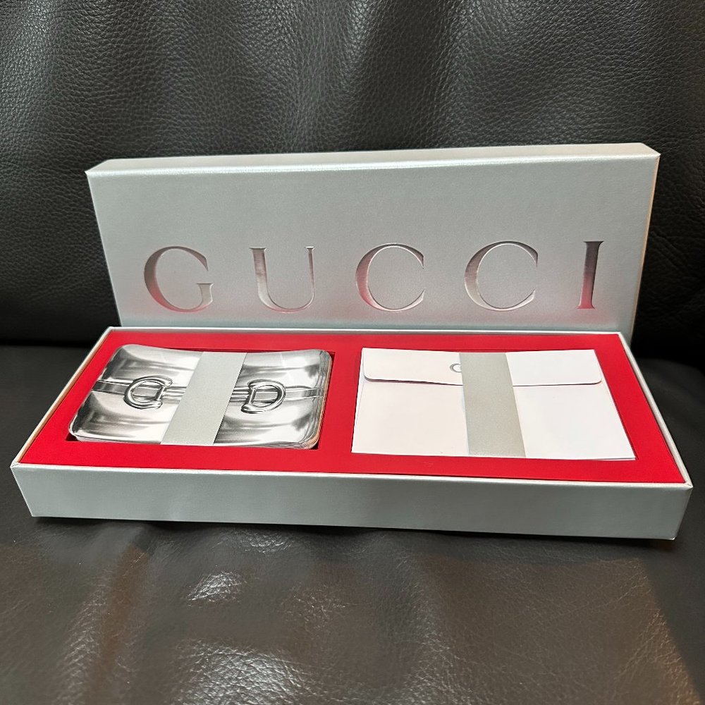 Authentic Gucci Special Edition Holiday Stationary Cards Gift 10 Cards/Envelopes